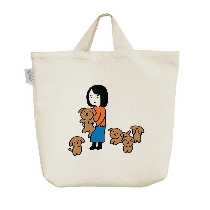 ساک خرید خندالو مدل دختر و عروسک هایش کد 9279