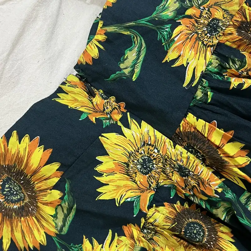 پیراهن زنانه ایسوس مدل گل آفتابگردون 30005