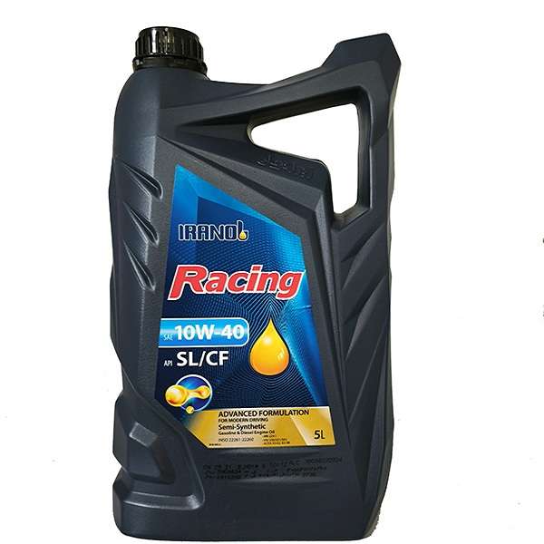 روغن موتور ایرانول مدل Racing 10W40 SL حجم 5 لیتر