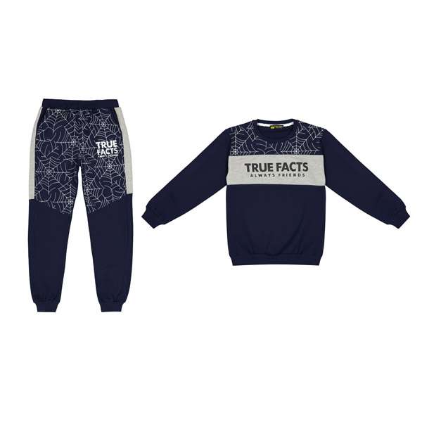 ست سویشرت و شلوار پسرانه خرس کوچولو مدل عنکبوتی کد 300