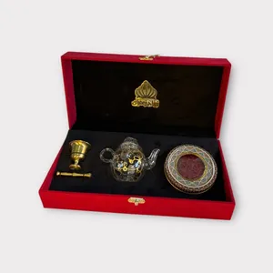 زعفران نگین زرتاج - 1 مثقال به همراه هاون و قوری