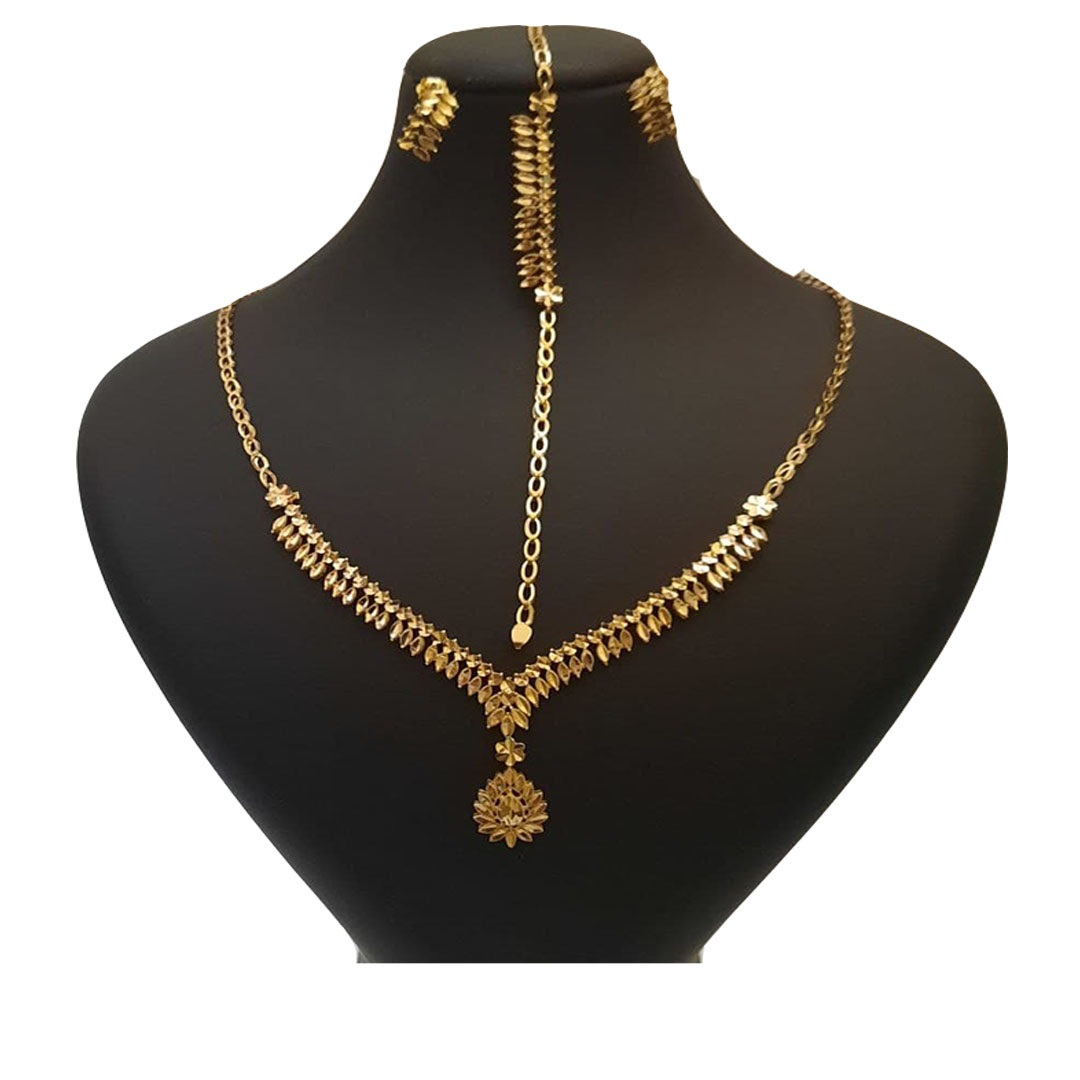 نیم ست طلا 18 عیار زنانه گالری یارطلا مدل تراش کد SR41-G