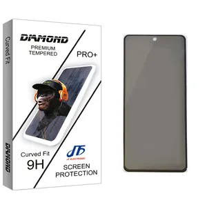 JF Diamond glass Privacy Screen Protector For Xiaomi شیائومی Redmi Note 9s