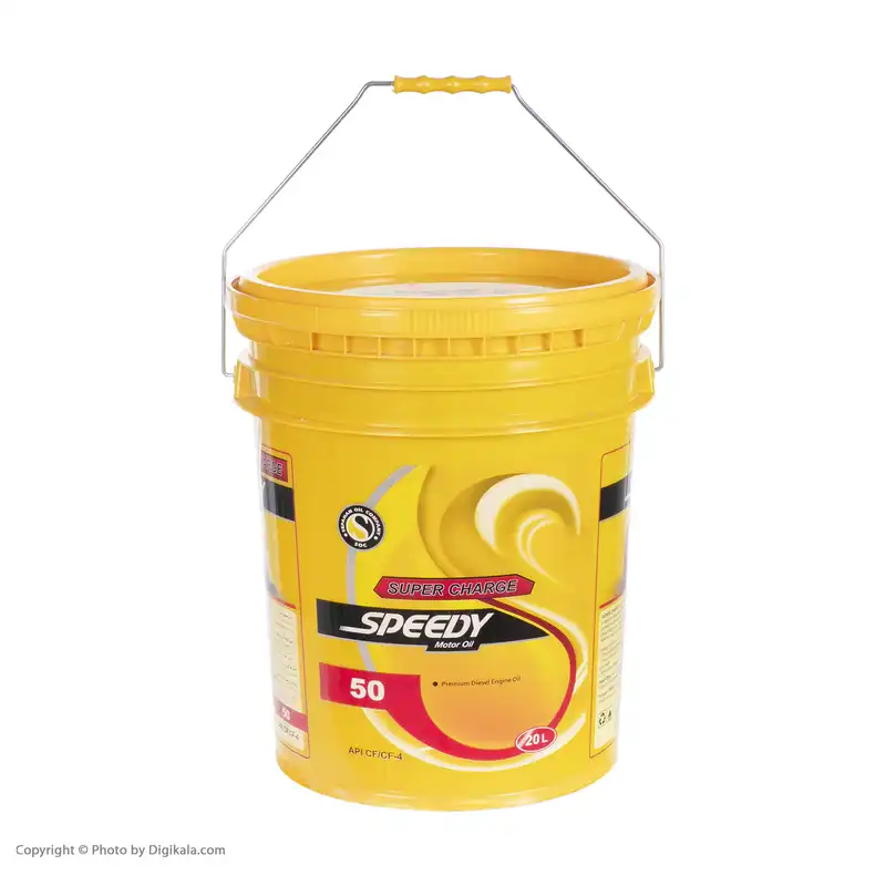 روغن موتور اسپیدی طرح توزیع عادلانه مدل Super Charge 50 حجم 20 لیتر