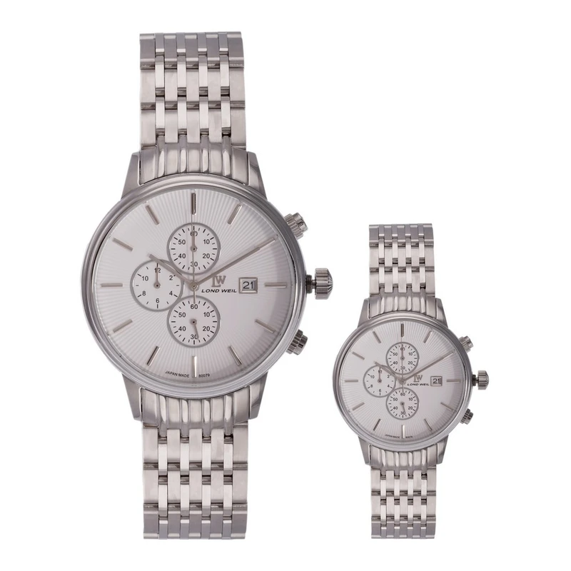 ست ساعت مچی عقربه ای زنانه و مردانه لوندویل مدل lw80079