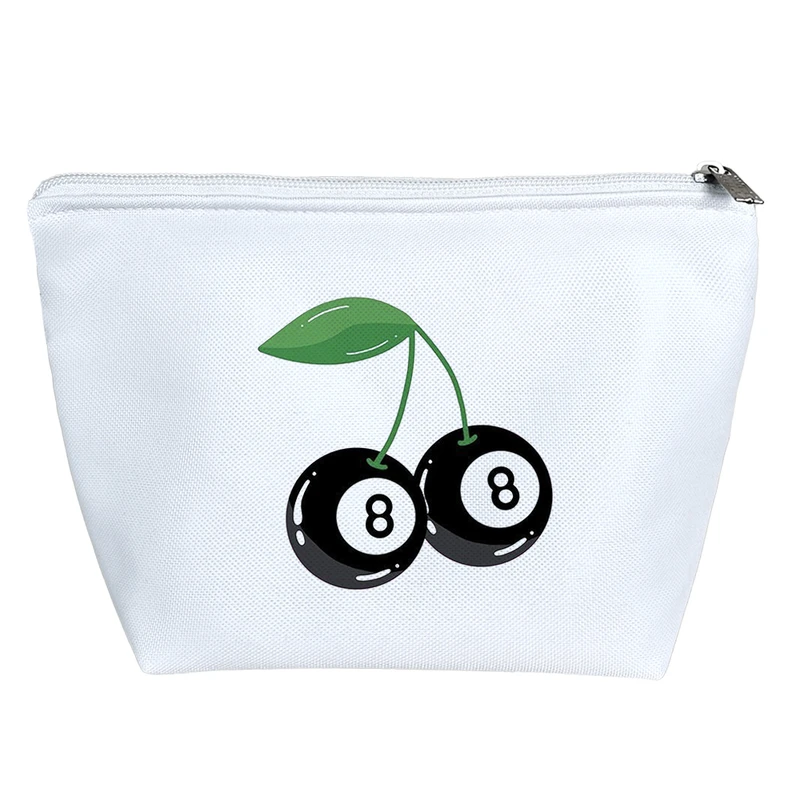 کیف لوازم آرایش دخترانه خندالو مدل توپ بیلیارد و آلبالو کد 5597