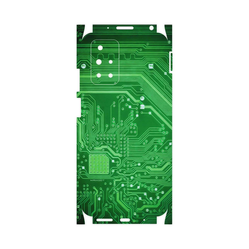 برچسب پوششی ماهوت مدل Green-Printed-Circuit-Board-FullSkin مناسب برای گوشی موبایل شیائومی Redmi 10 Prime