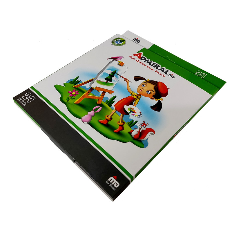 مداد رنگی 24 رنگ آدمیرال کد 761C طرح Paint Girl