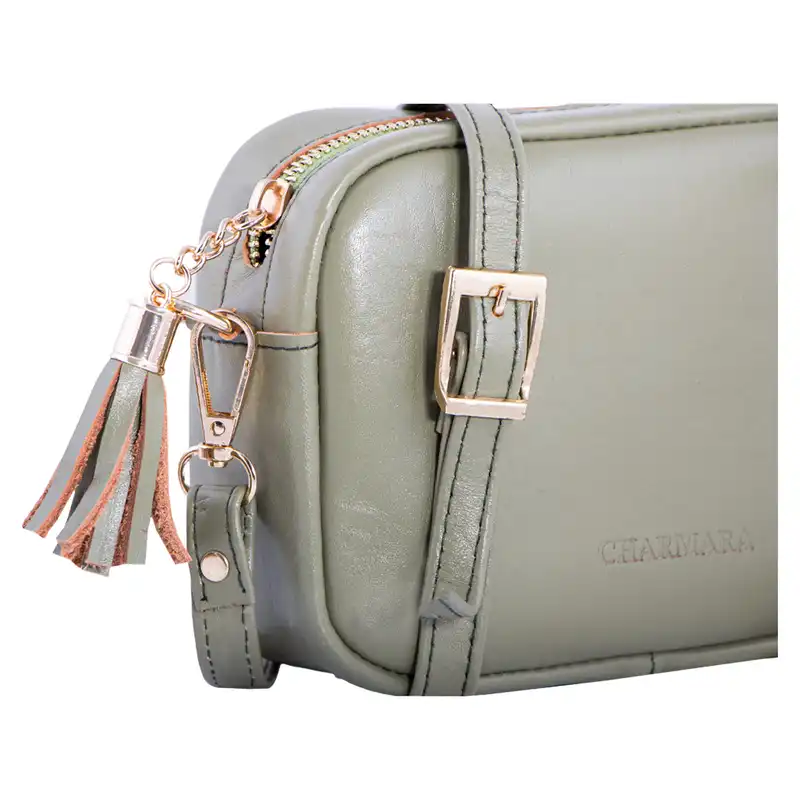 کیف دوشی زنانه چرم آرا مدل d058 کد s