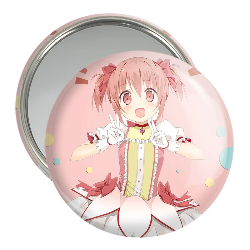 آینه جیبی خندالو مدل مادوکا کانام انیمه مادوکا مجیکا Madoka Magica  کد 18378