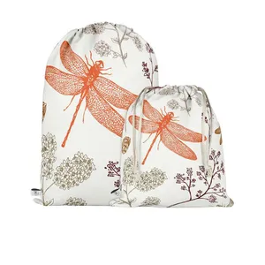 کوله پشتی ورزشی مدوپد طرح سنجاقک و برگ مدل PAT00039 بسته 2 عددی