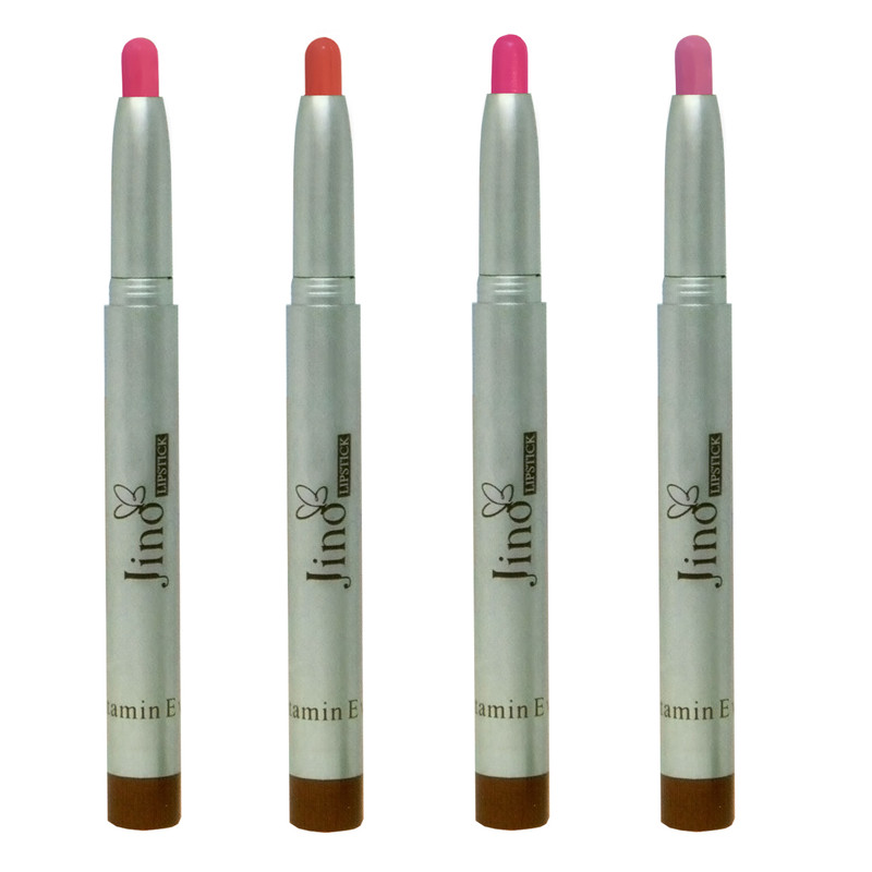 رژ لب مدادی ژینو مدل JIN3 مجموعه ۴ عددی