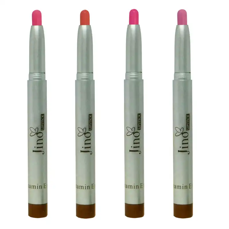 رژ لب مدادی ژینو مدل JIN3 مجموعه ۴ عددی