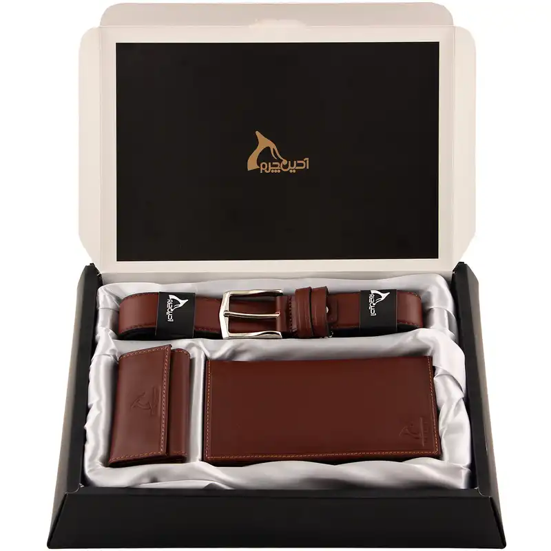 ست هدیه مردانه چرم بارز مدل DS1.nw