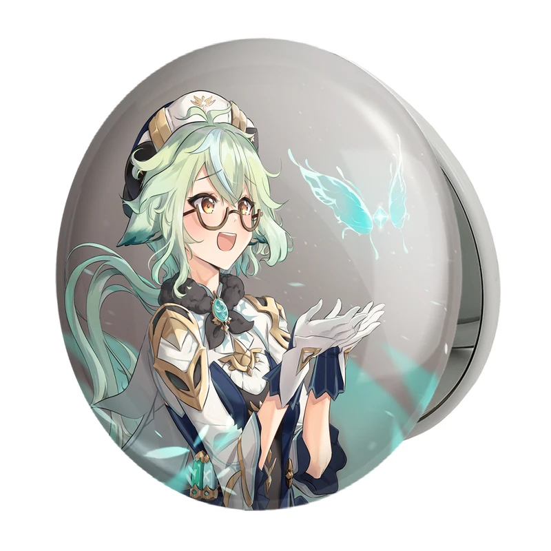 آینه جیبی خندالو طرح بازی گنشین ایمپکت Genshin Impact مدل تاشو کد 24556 