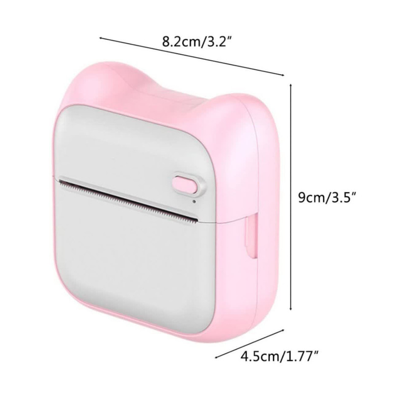 پرینتر لیبل زن ناب سل مدل پرتابل شارژیکد PN-NAAB001 به همراه سه عدد رول کاغذی