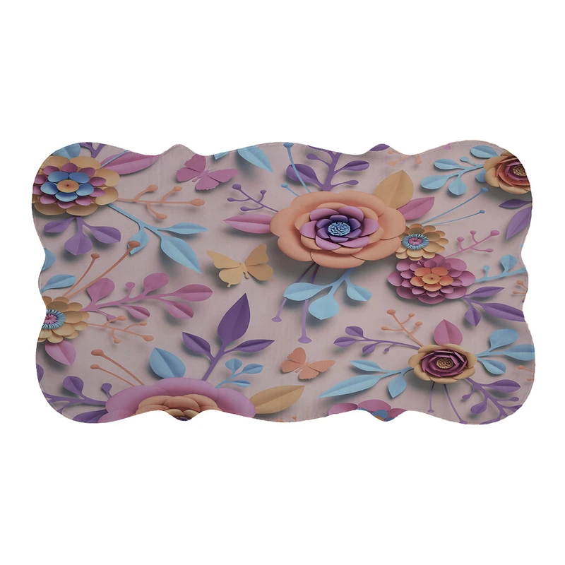 پادری مدل دالبر طرح گل کد 5899 سایز 110×60 سانتی متر