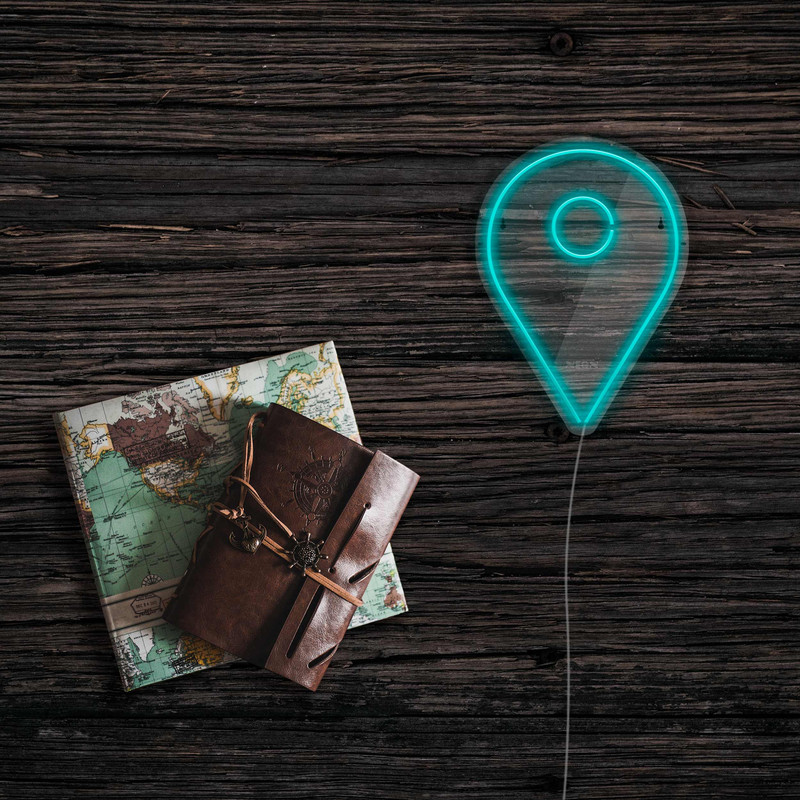 چراغ دیواری نئون دیزاین طرح Location_TBL