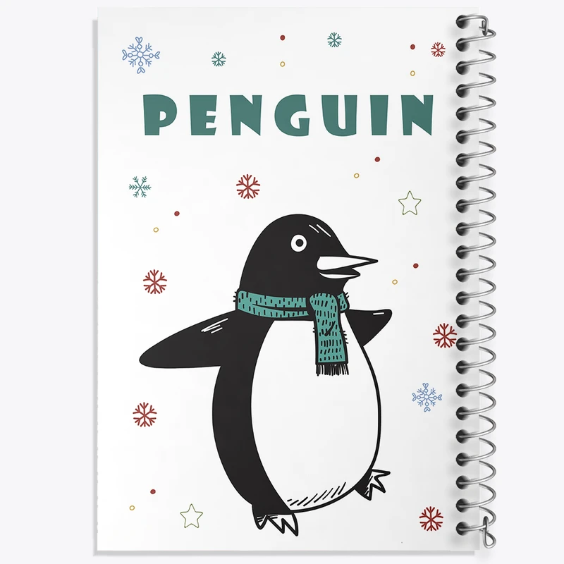 دفتر نقاشی 50 برگ خندالو طرح پنگوئن کیوت کد N2535