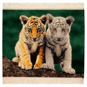 فرش دستباف دیوارکوب سی پرشیا مدل دو بچه ببر کد 902790