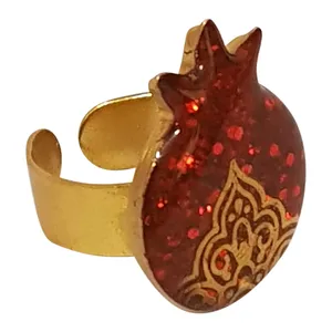 انگشتر زنانه طرح انار یلدا مدل ASY1