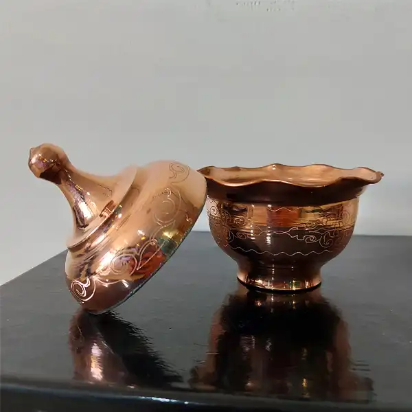 قندان مسی مدل رز  کد ZH268.4