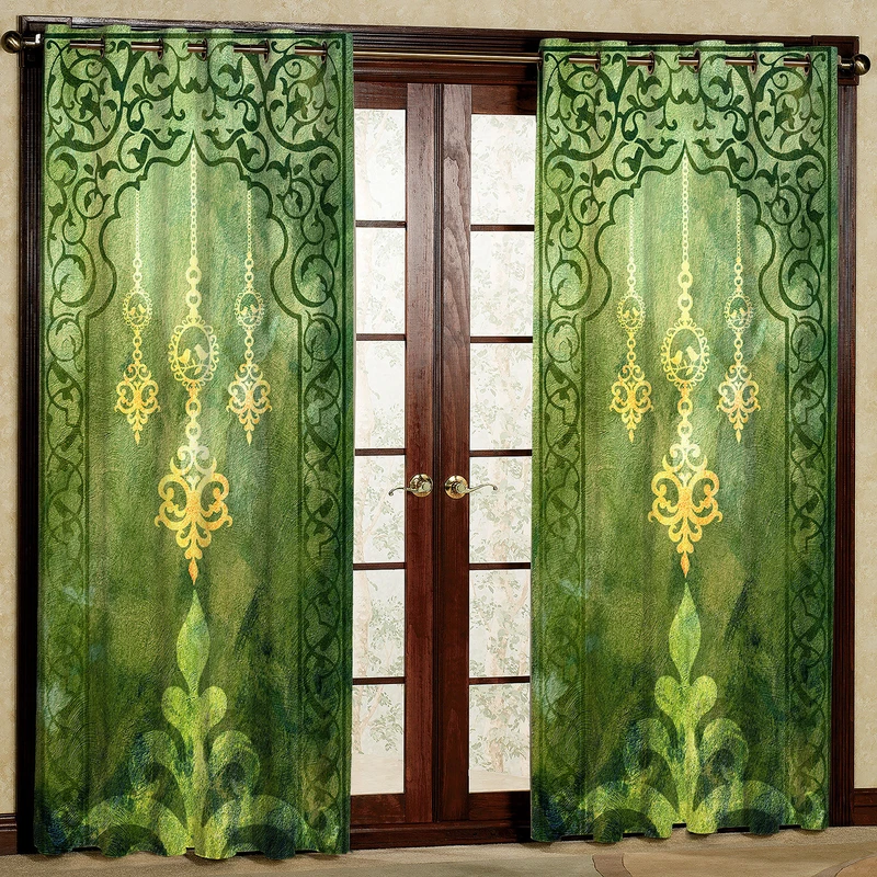 پرده مدل مخمل پانچی کد 1075 سایز 140x280 سانتی متر