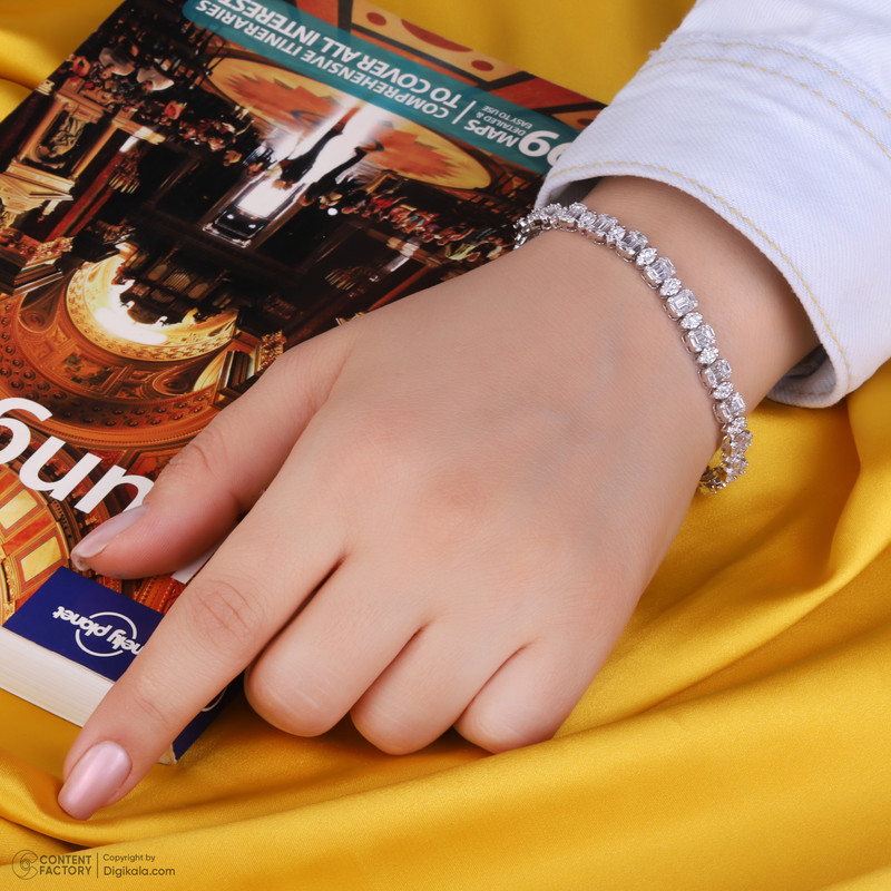 دستبند تنیسی نقره زنانه مایا ماهک مدل MSB253