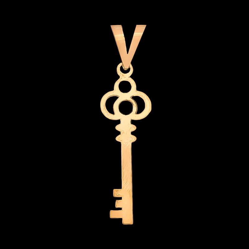 آویز گردنبند طلا 18 عیار زنانه ناریا طرح کلید