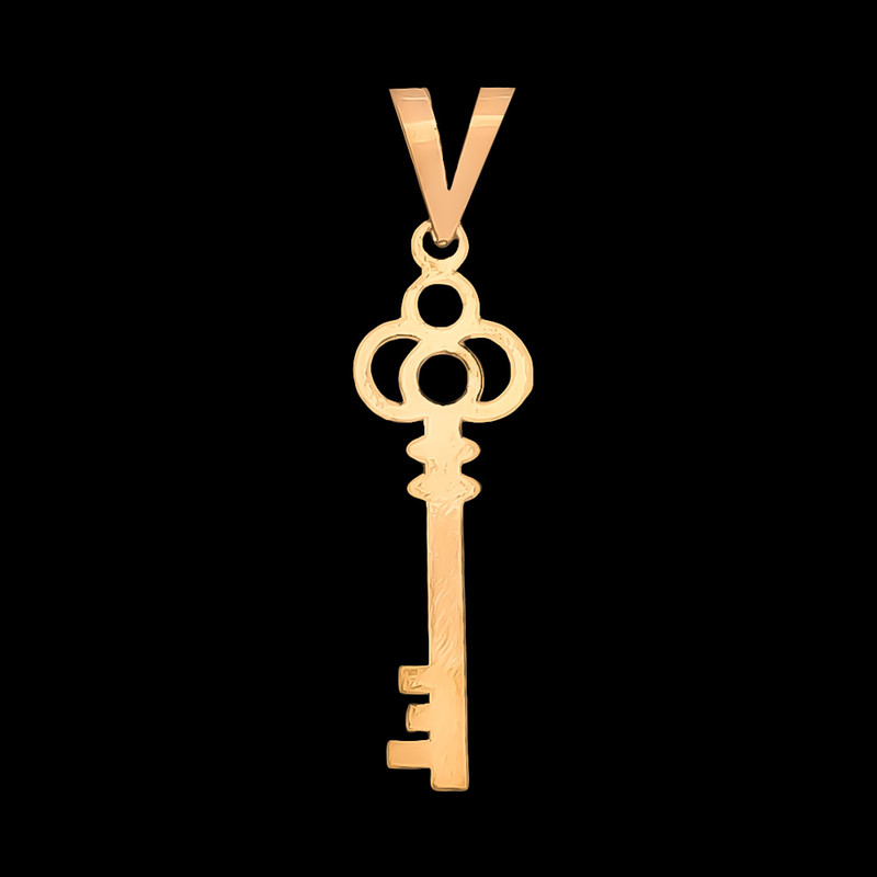 آویز گردنبند طلا 18 عیار زنانه ناریا طرح کلید