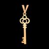 آویز گردنبند طلا 18 عیار زنانه ناریا طرح کلید