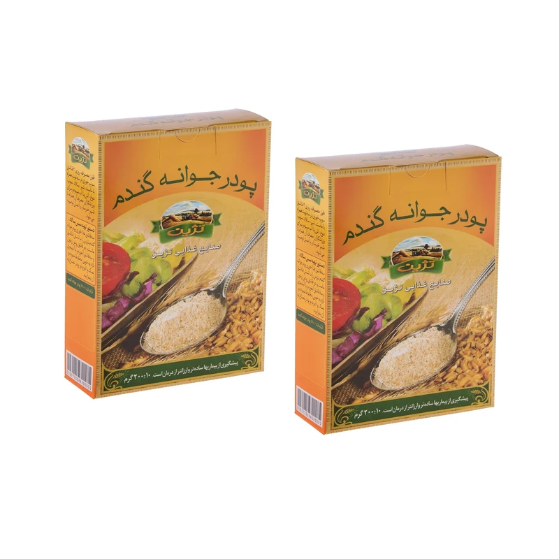 پودر جوانه گندم تژین - 200 گرم بسته 2 عددی