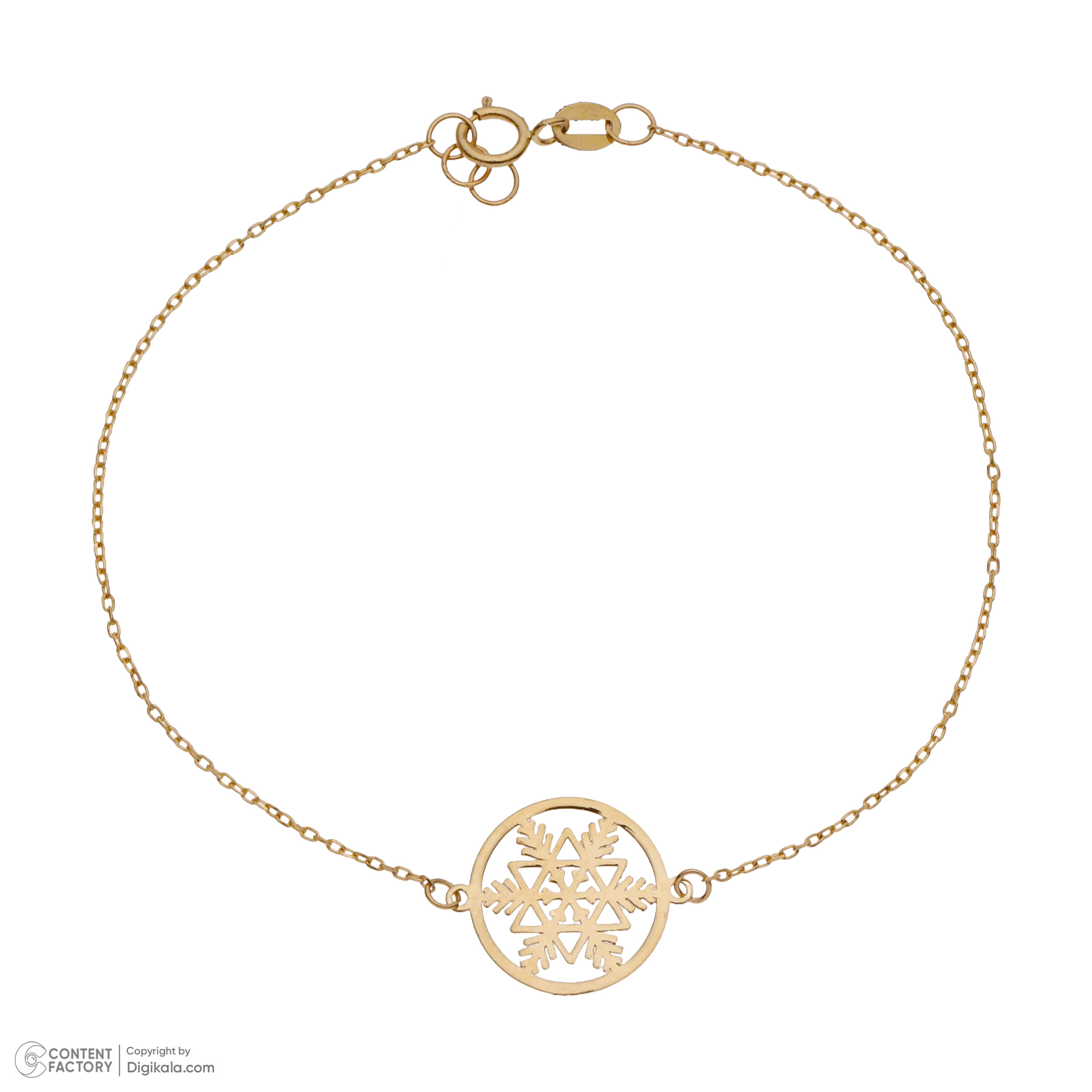 دستبند طلا 18 عیار زنانه طلای مستجابی مدل 40112