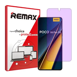 Remax brand shockproof Anti-purple screen protector glass for Xiaomi Poco X6 Pro