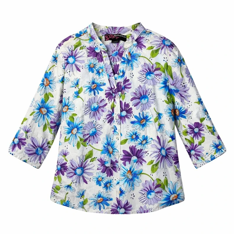 شومیز آستین بلند یقه هفت زنانه مدل 4333