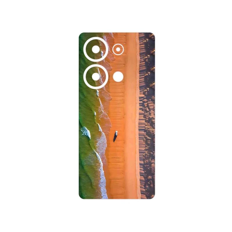 برچسب پوششی ماهوت مدل Beach and Green Sea مناسب برای گوشی موبایل شیائومی Redmi Note 13 Pro 4G