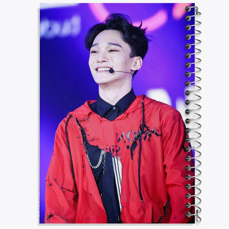 دفتر مشق 100 برگ خندالو طرح چن گروه اکسو EXO کد 13350