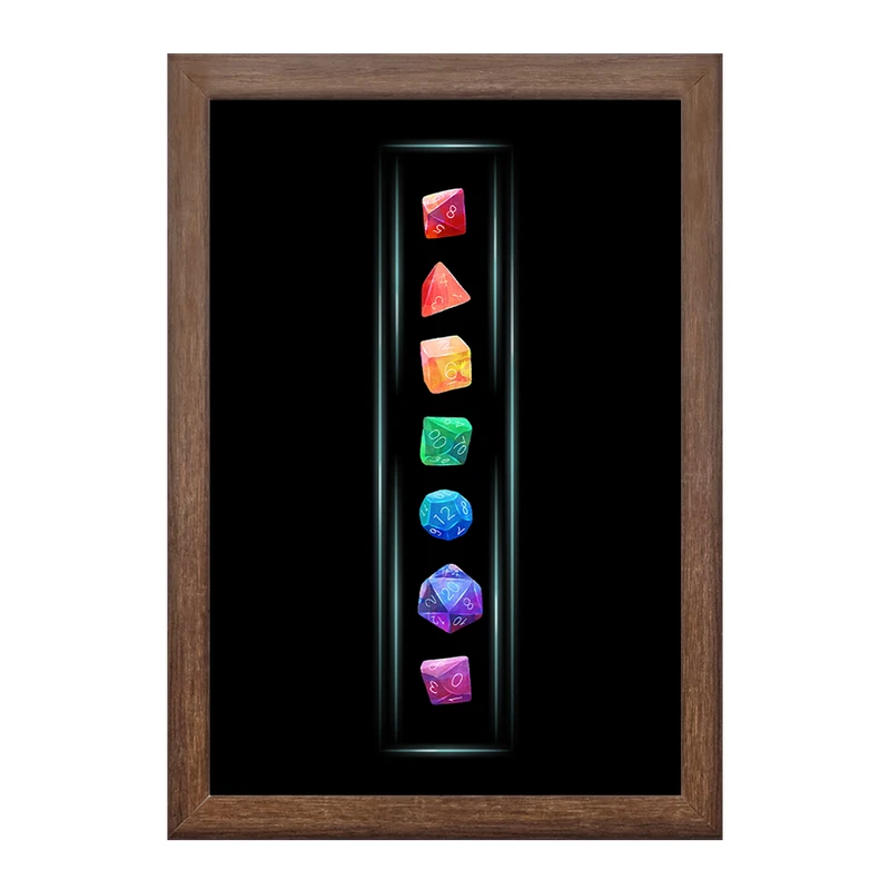 تابلو خندالو طرح چاکراهای بدن کد F1103