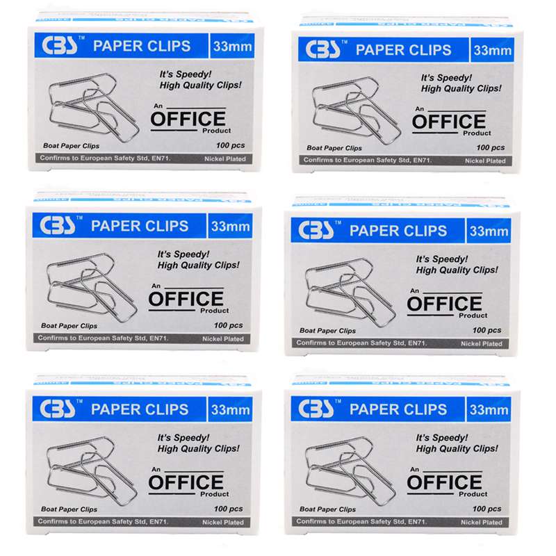 گیره کاغذ سی بی اس مدل JM133 بسته 600 عددی