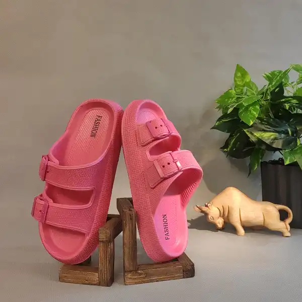 دمپایی زنانه زیتون مدل کاسپین