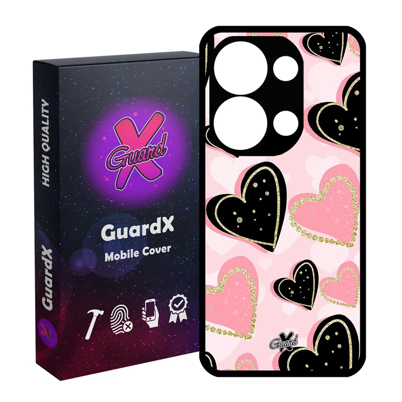 کاور گارد ایکس طرح Love مدل Glass10106 مناسب برای گوشی موبایل شیائومی Redmi Note 13 Pro 4G / Poco M6 Pro 4G