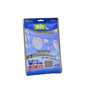 دستمال نظافت خانه و آشپزخانه میکروفایبر وایت اند وایت مدل ظروف