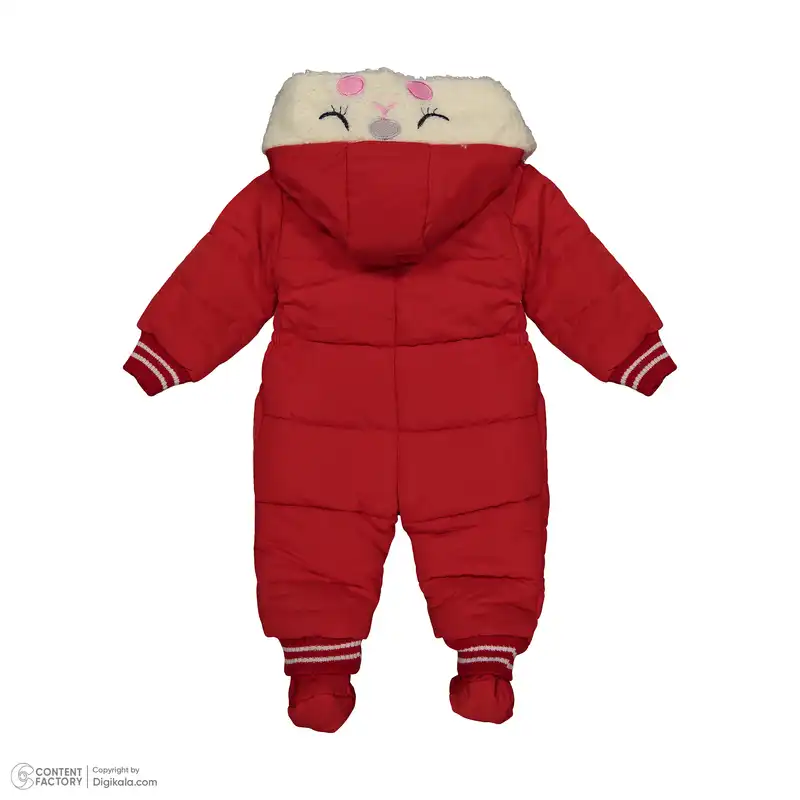سرهمی نوزادی مدل خرگوش کد 2034-2 رنگ قرمز