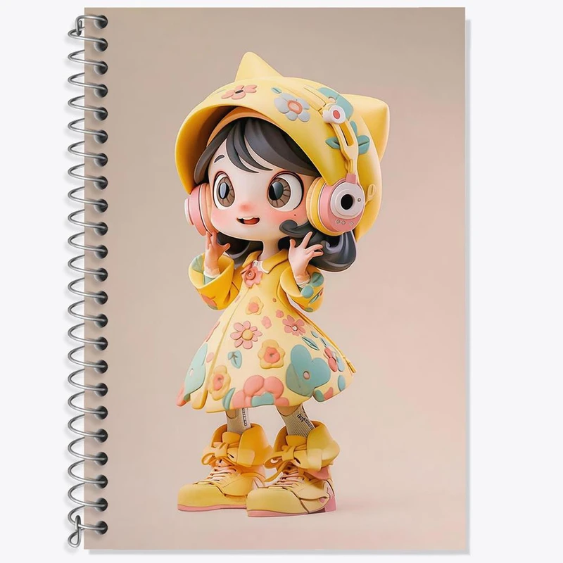 دفتر لغت 50 برگ خندالو مدل دخترانه کد 28823