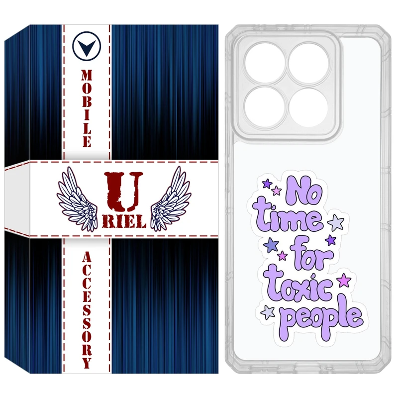 کاور یوریل مدل Clear کد 97 طرح Toxic مناسب برای گوشی موبایل شیائومی 14T / 14T Pro