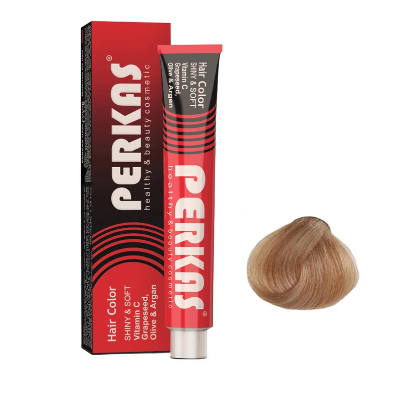 رنگ مو پرکاس شماره 8.058 حجم 100 میلی‌لیتر رنگ بلوند گردویی روشن