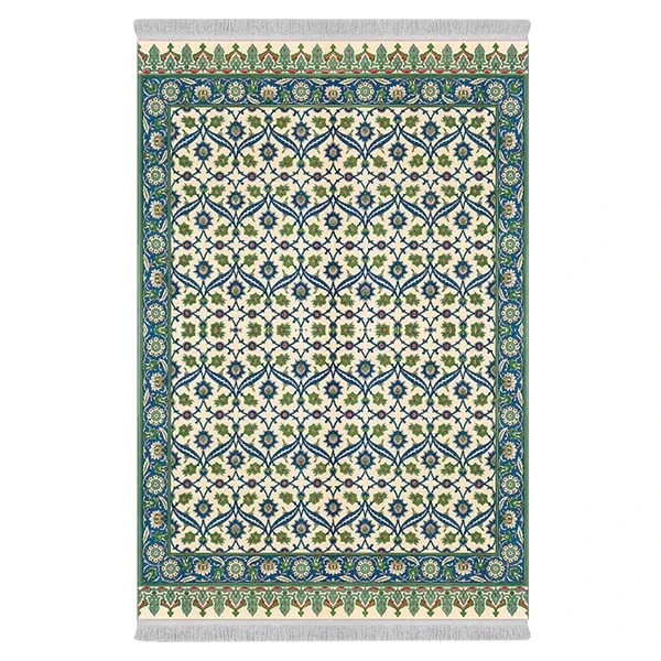 فرش پارچه‌ای دفه مدل فرشینه طرح مدرن کد 8061