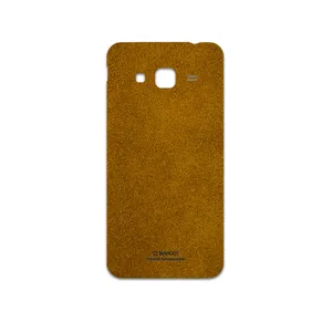 MAHOOT Brown-Chamois-Leather Cover Sticker for Samsung Galaxy J3 2016