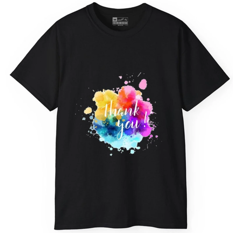 تی‌شرت آستین کوتاه مردانه پاد آفرین مدل کلمه انگلیسی کد 1910