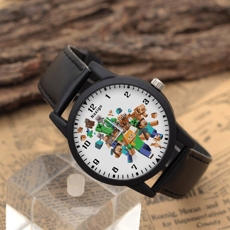 ساعت مچی عقربه ای ناکسیگو مدل Minecraft کد LF6781 ساعت مچی عقربه ای ناکسیگو مدل Minecraft کد LF6781